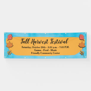 Moderne einfache Herbst-Blatt-Ernte Banner
