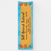 Moderne einfache Herbstleaf-Ernte Banner (Vertikal)