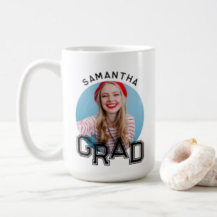 Moderne einfache High School Abschlussfoto Abschlu Kaffeetasse
