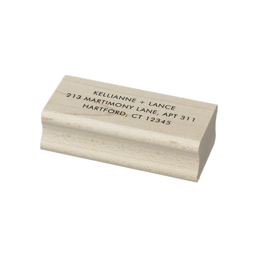 Moderne einfache Hochzeit Gummistempel (Stempel)