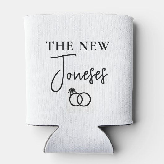 Moderne, einfache Hochzeit kann kühler werden Dosenkühler (Rückseite)