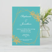 Moderne, einfache Hochzeitseinladung Einladung (Stehend Vorderseite)
