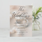 Moderne, einfache Hochzeitsringe - Einladung (Stehend Vorderseite)