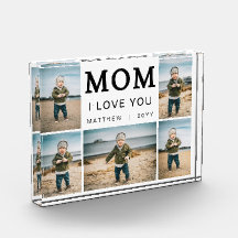 Moderne einfache I Love You Mom Collage 5