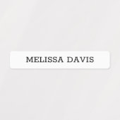 Moderne einfache Kinder wasserdichte Namensschilde Etiketten (Design 1)