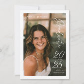 Moderne Einfache Klasse 2025 Abschluss Ankündigung (Vorderseite)