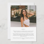 Moderne Einfache Klasse 2025 Abschluss Ankündigung (Rückseite)