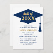 Moderne Einfache Klasse der Graduierungspartei 202 Einladung (Vorne/Hinten)