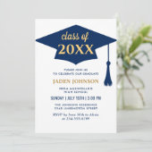 Moderne Einfache Klasse der Graduierungspartei 202 Einladung (Stehend Vorderseite)
