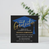 Moderne Einfache Klasse der Graduierungspartei 202 Einladung (Stehend Vorderseite)