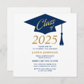 Moderne Einfache Klasse der Graduierungspartei 202 Einladung (Vorne/Hinten)