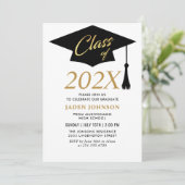 Moderne Einfache Klasse der Graduierungspartei 202 Einladung (Stehend Vorderseite)