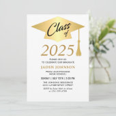 Moderne Einfache Klasse der Graduierungspartei 202 Einladung (Stehend Vorderseite)