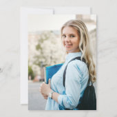 Moderne Einfache Klasse der Graduierungspartei 202 Einladung (Rückseite)