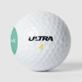 Moderne einfache Klassik Ursprünglich Türkis Golfball (Logo)