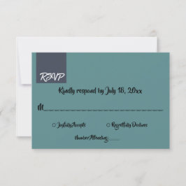 Moderne einfache klassische formale Elegante schic RSVP Karte