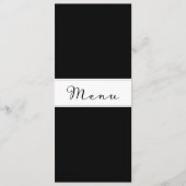Moderne einfache klassische Speisekarte Dinner Kar Menükarte (Vorderseite)
