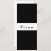 Moderne einfache klassische Speisekarte Dinner Kar Menükarte (Vorne/Hinten)