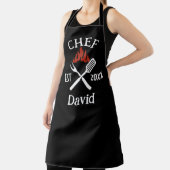 Moderne Einfache Koch Individuelle Name GRILLEN Ad Schürze (InSitu)