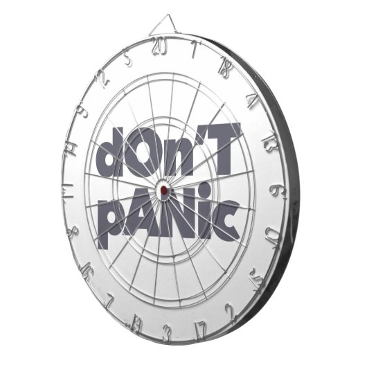 Moderne, einfache, kühn coole Grafik von Don't Pan Dartscheibe (Vorderseite rechts)