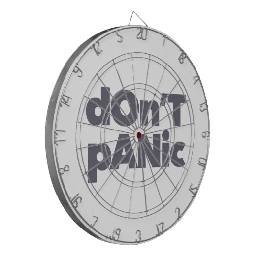 Moderne, einfache, kühn coole Grafik von Don't Pan Dartscheibe (Vorderseite Links)