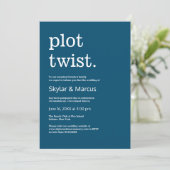 Moderne, einfache Lässige Hochzeitspause Einladung (Stehend Vorderseite)