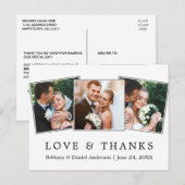 Moderne, einfache Liebe dank Wedding 3 Foto Postkarte (Vorne/Hinten)