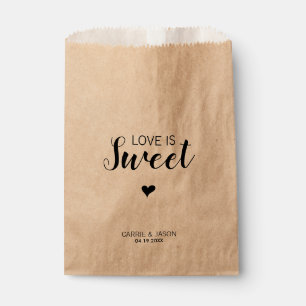 Moderne einfache Liebe ist die Leckerei eines Swee Geschenktütchen