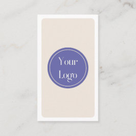 Moderne, einfache Lila Creme Minimalistisch Visitenkarte