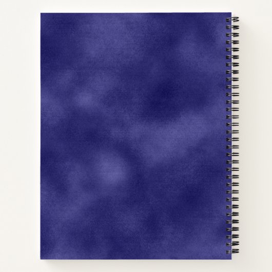 Moderne, einfache lila Folie Metallic Notizblock (Rückseite)