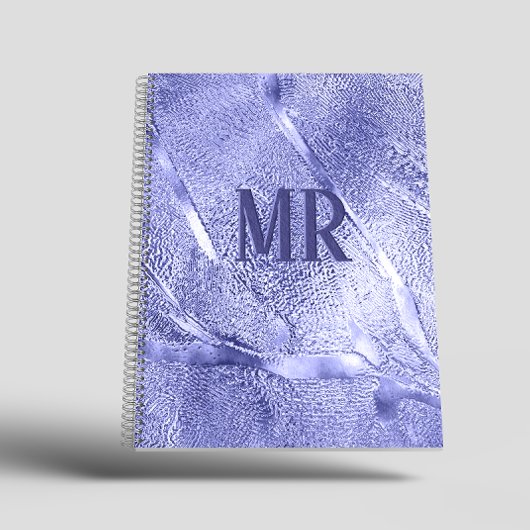 Moderne, einfache lila Folie Metallic Notizblock