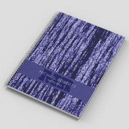 Moderne, einfache lila Folie Metallic Notizblock