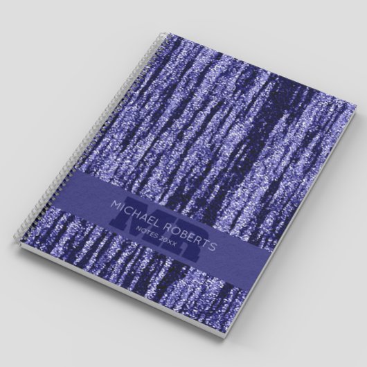 Moderne, einfache lila Folie Metallic Notizblock