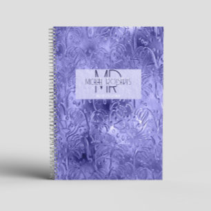 Moderne, einfache lila Folie Metallic Notizblock
