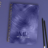 Moderne, einfache lila Folie Metallic Notizblock