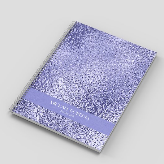 Moderne, einfache lila Folie Metallic Notizblock