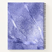 Moderne, einfache lila Folie Metallic Notizblock (Rückseite)