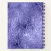 Moderne, einfache lila Folie Metallic Notizblock (Rückseite)