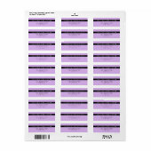 Moderne einfache Lilac Green Rücksendeadresse (Vorne)