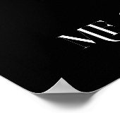 Moderne, einfache Linie Art Schwarz-Weiß ,boho chi Poster (Ecke)