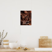 Moderne, einfache Linie Art Schwarz-Weiß ,boho chi Poster (Küche)
