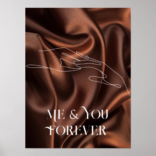 Moderne, einfache Linie Art Schwarz-Weiß ,boho chi Poster (Vorne)