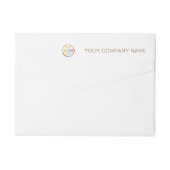 Moderne, einfache Logos für das Weiß- und Goldgesc (Rückseite)