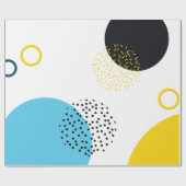 Moderne, einfache, lustige, geometrische Kunst im Geschenkpapier (Flach)