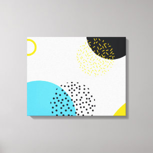 Moderne, einfache, lustige, geometrische Kunst im  Leinwanddruck