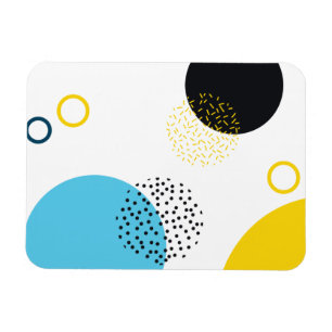Moderne, einfache, lustige, geometrische Kunst im  Magnet