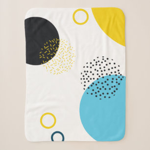 Moderne, einfache, lustige, geometrische Kunst im Sherpadecke