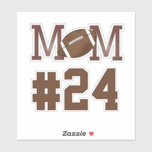 Moderne Einfache Mama Player Nummer Chic Aufkleber (Blatt)