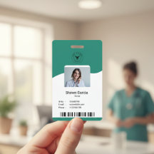 Moderne einfache medizinische ID-Karte