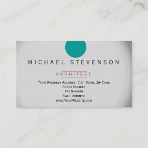Moderne, einfache Minimal Business Card Visitenkarte